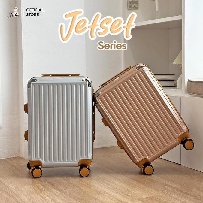 TERBARU - Joshee Koper Original Series Cabin 20 Inch Smooth Wheel Suitcase Luggage Travel Ringan