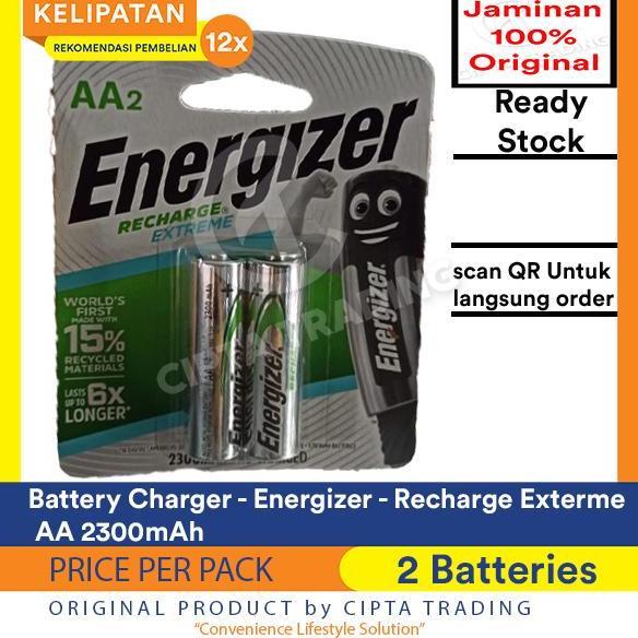 Rechargeable Battery / Baterai Cas - Energizer - Rechargeable AA 2300mAh