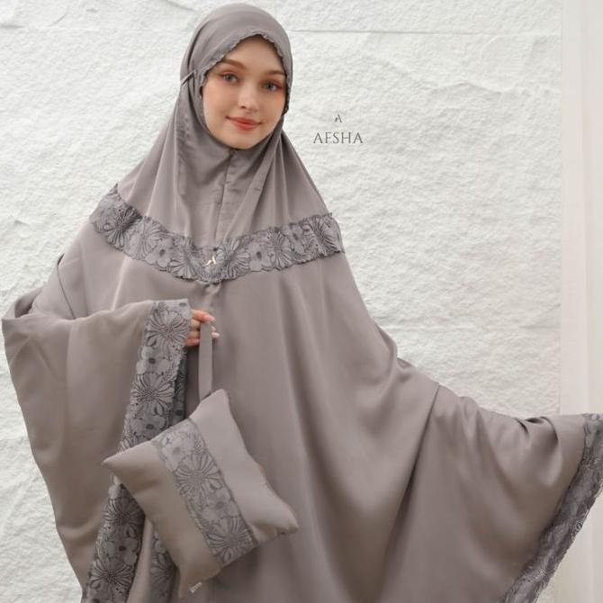 Afsha - Mukena Dewasa Shanum 2in1 Series (Free Sajadah, Pouch & Box Hampers)