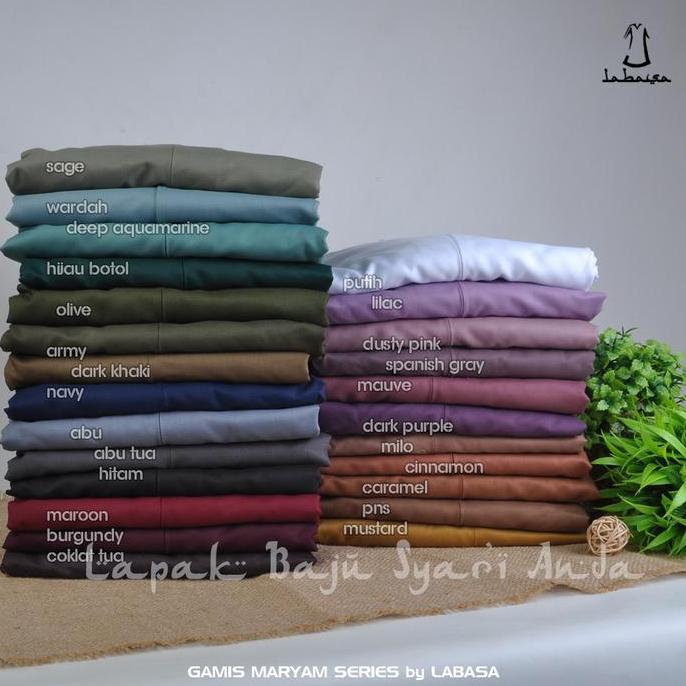 Gamis Toyobo Polos Basic Maryam Series