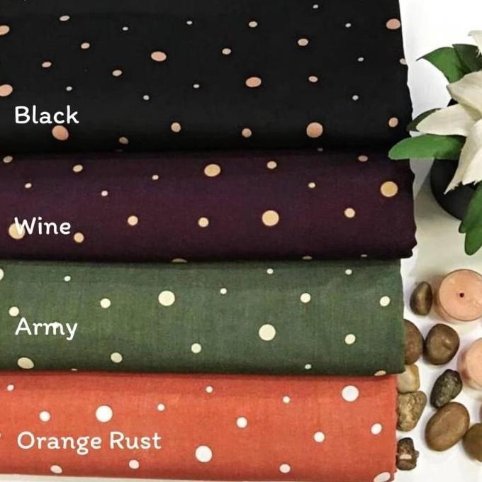 Gamis Dewasa Jumbo Motif Polkadot Adem Bahan Katun Rayon Baju Muslimah