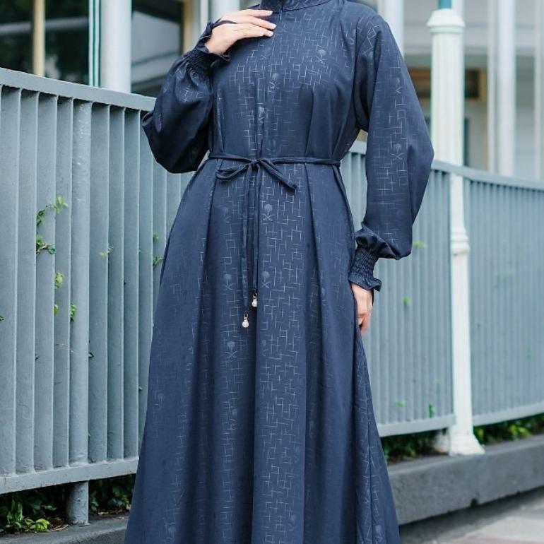 hot sale azmi 93 -  gamis abaya turki polos embos palm gamis dress muslim ld 120