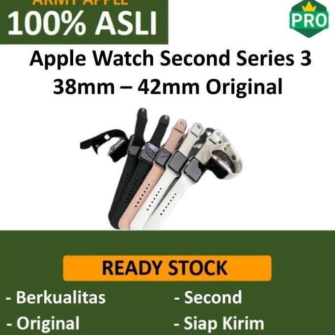 Apple Watch Series 3 38mm 42mm Second Fullset GPS iWatch Original S3 Best Quality