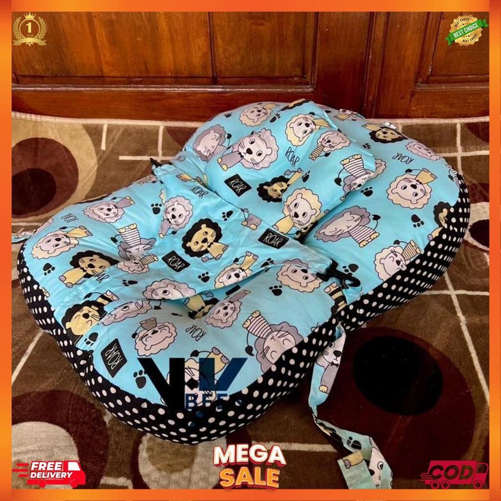 Premium 3In1 Sofa Bayi Newborn Sofa Bayi Jumbo Premium/Sofa Duduk Bayi/Sofa Bayi Sabuk Pengaman/Sofa