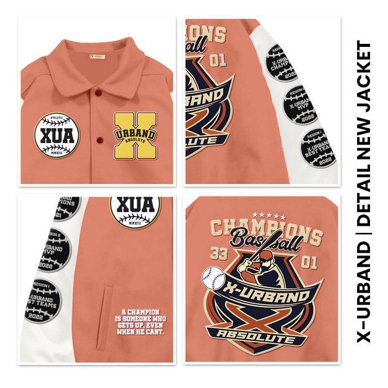 terbaru xua jaket varsity baseball jaket unisex vintage baseball