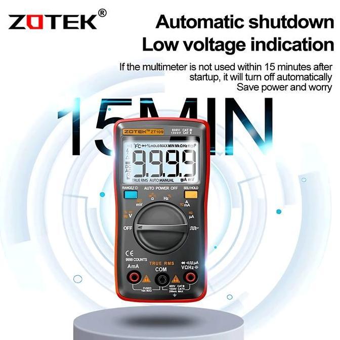AVOMETER DITAL ZOTEK ZT109 / MULTITESTER DITAL ZT109 ORINAL