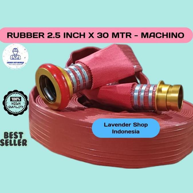 Rubber Fire Hose 2,5 inch x 30 mtr / selang pemadam 2.5" x 30 mtr