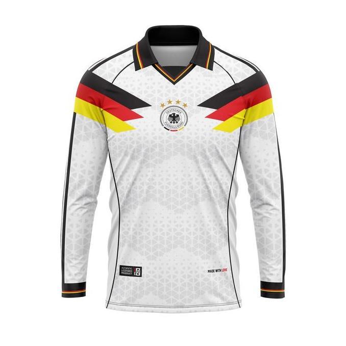 Coolblue- Nizesport - Jersey Fantasy Timnas Jerman Ls Long Sleeve Lengan Panjang Vintage Retro