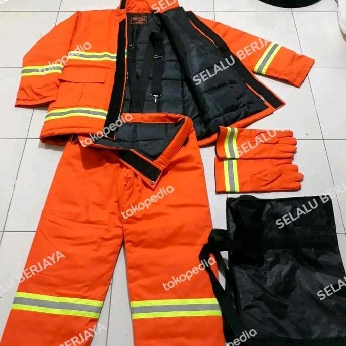Baju Pemadam kebakaran fire lengkap orange