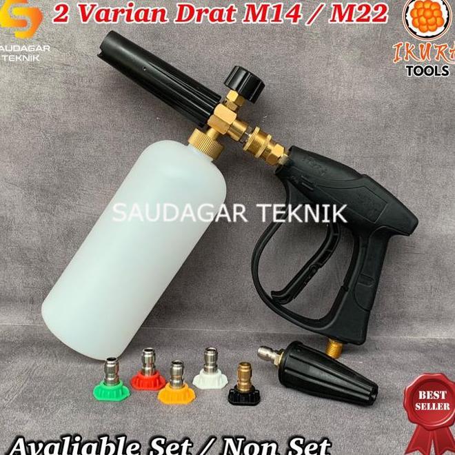 Gun Qui Release Mesin Steam Jet Cleaner Foam Lance Nozzle Set Qui Coupler Foam Gun Hh Pressure Drat 