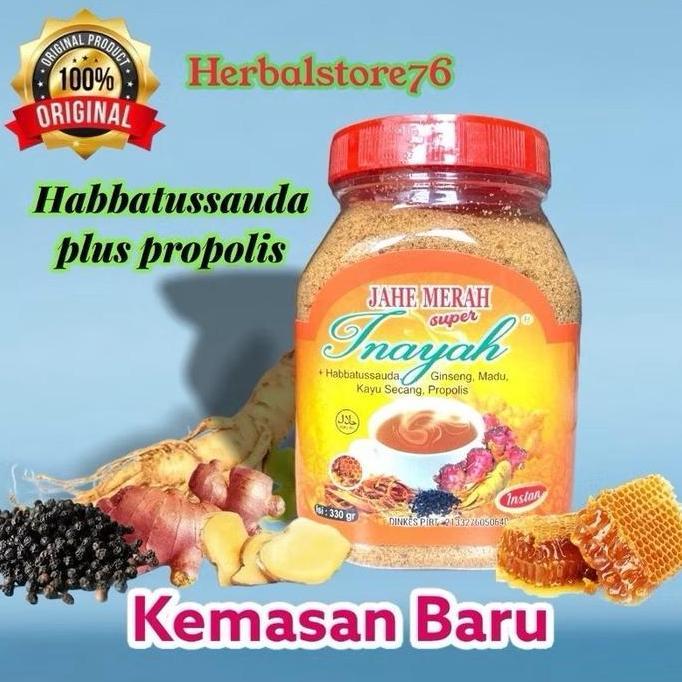 Fiksdone- Jahe Merah Inayah Jahe Toples Asli 330Gr