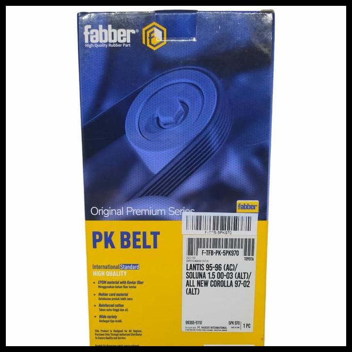 TERMURAH FANBELT 5PK970 FABBER 