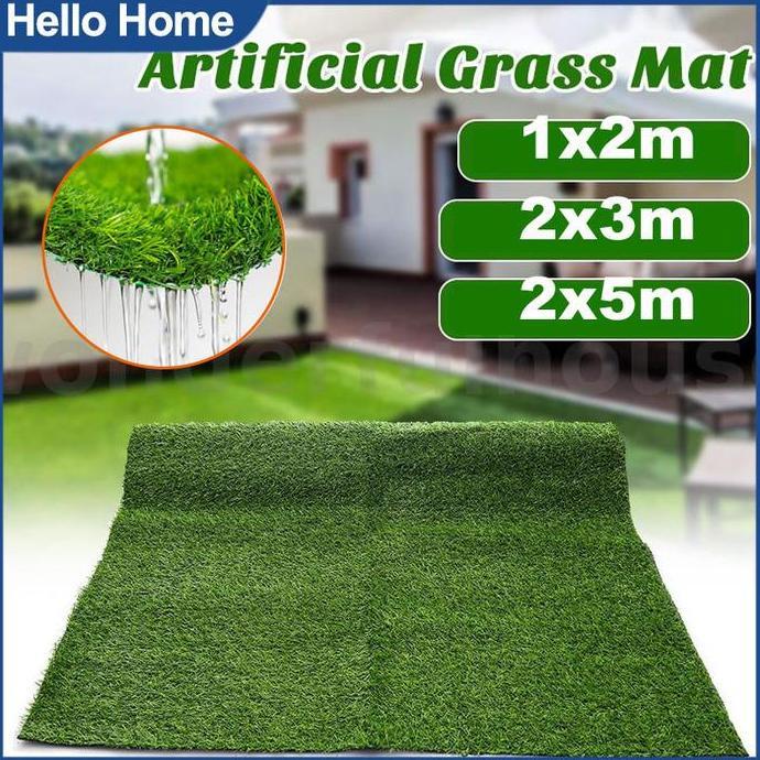 ready Rumput Sintetis Meteran 1 Meter X 6 Meter  Tipe Swiss Premium KARPET RUMPUT SINTETIS 1 ROLL UK