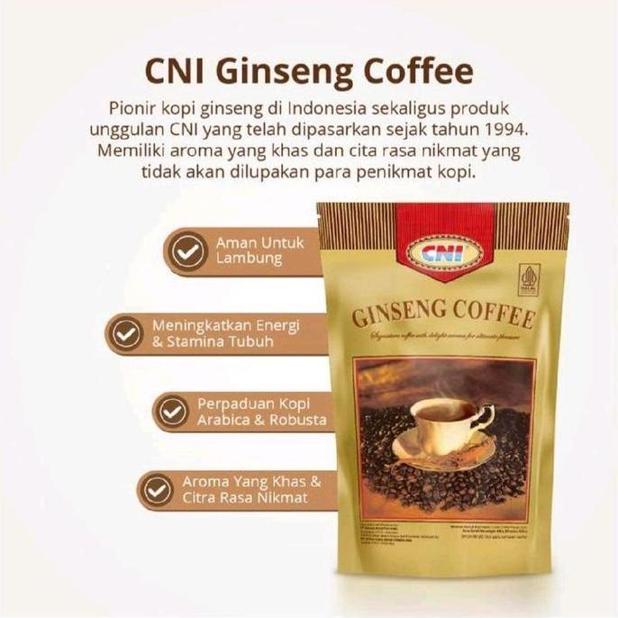 Fiksdone- Cni Ginseng Coffee Kopi Ginseng Cni Isi 20 Sachet