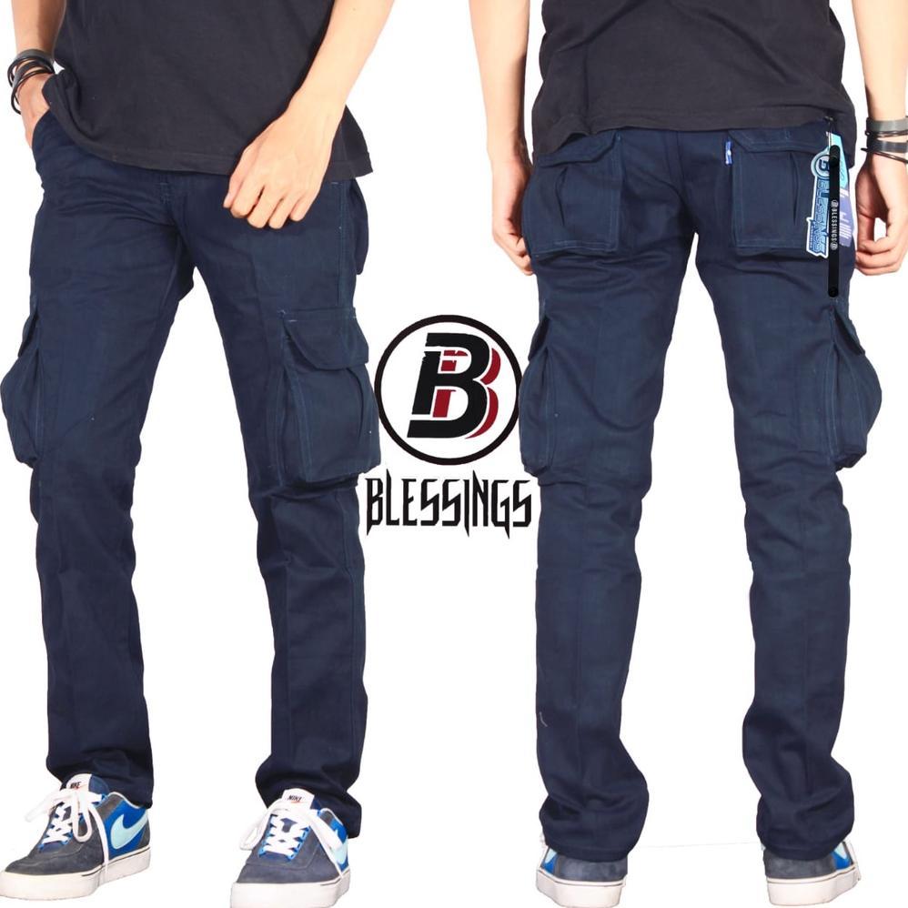 SL CELANA PRIA CARGO PANJANG CELANA PDL CELANA GUNUNG CELANA SECURITY CARGO PRIA PREMIUM CARGO NAVY