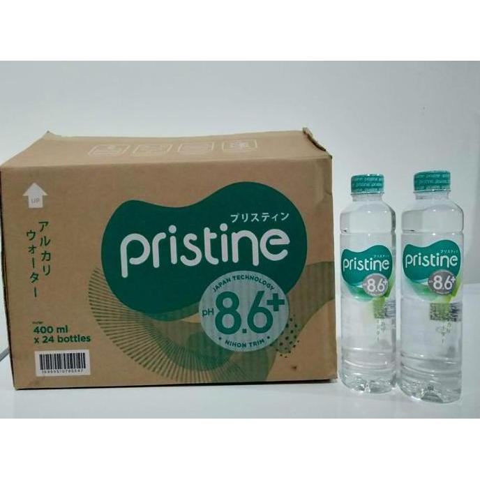 Fiksdone- Air Minum Pristine 8.6+ 400Ml 1 Dus = 24 Botol