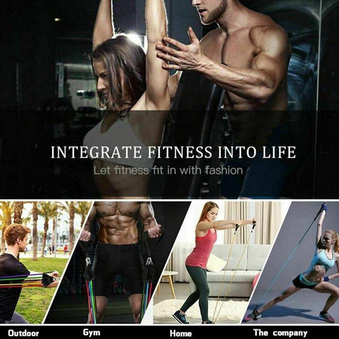 Gudangbaru- Alat Olahraga Fitnes Tangan Resistance Band Pull Up Karet Tali Olahraga Tangan Gym Ja10