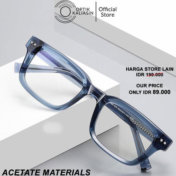 OPTIK KALIASIN - Frame Kacamata pria wanita vintage bold tebal kotak acetate 2189ACT