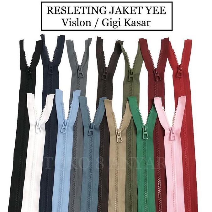 Kapanpun- Resleting/ Zipper Jaket Yee Vislon | 65 Cm | 1 Lusin