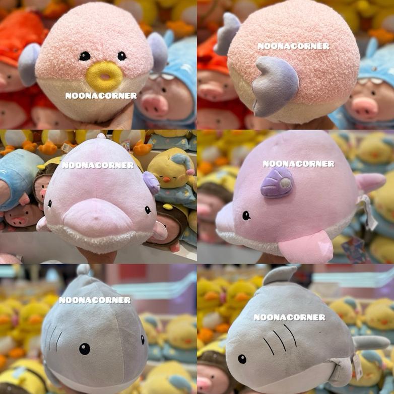 [KIW] Miniso Toys Boneka Lucu Lembut Binatang Laut Ocean Series (Dolphin / Ikan Buntal / Shark / Cra