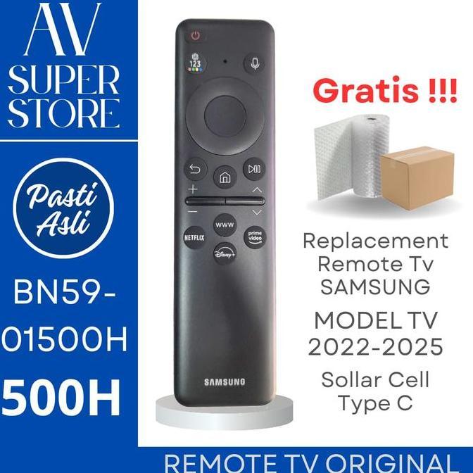 janijando3 - [pasti asli] samsung remote remote tv 32j/500h 2022-2025 new voice qled tv solar cell c