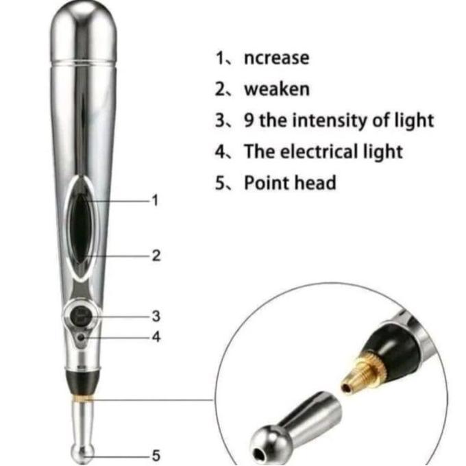Medkit- Pen Meridian/Akupuntur Pen/Meridian Multifungsi Terapi Box Tubuh Elektrik Leher Punggung