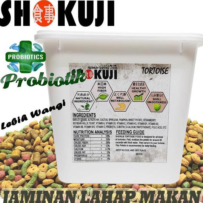 BEBAS ONGKIR - 3KG SHOKUJI PAKAN SULCATA PARDALIS PELET RADIATA TORTOISE FOOD MAKANAN KURA-KURA DARA