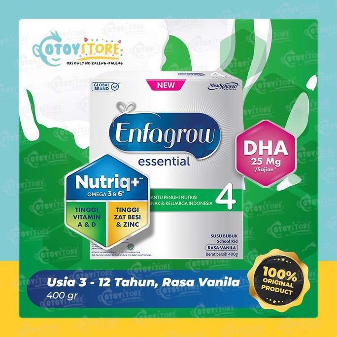 Lansungkirim- Enfagrow Essential 4 Vanila 400 G / Susu Formula Enfagrow