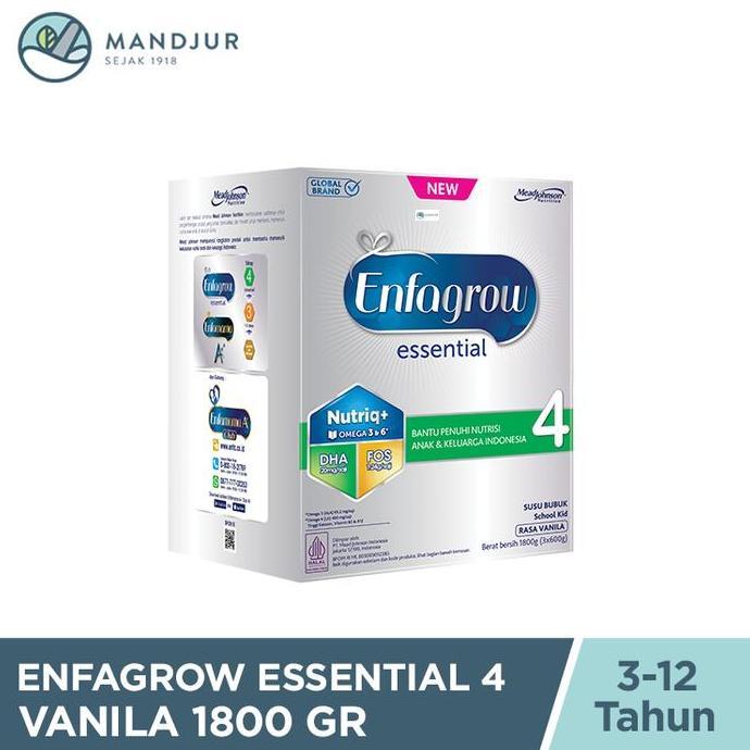 Lansungkirim- Enfagrow Essential 4 Vanila 1800 Gram