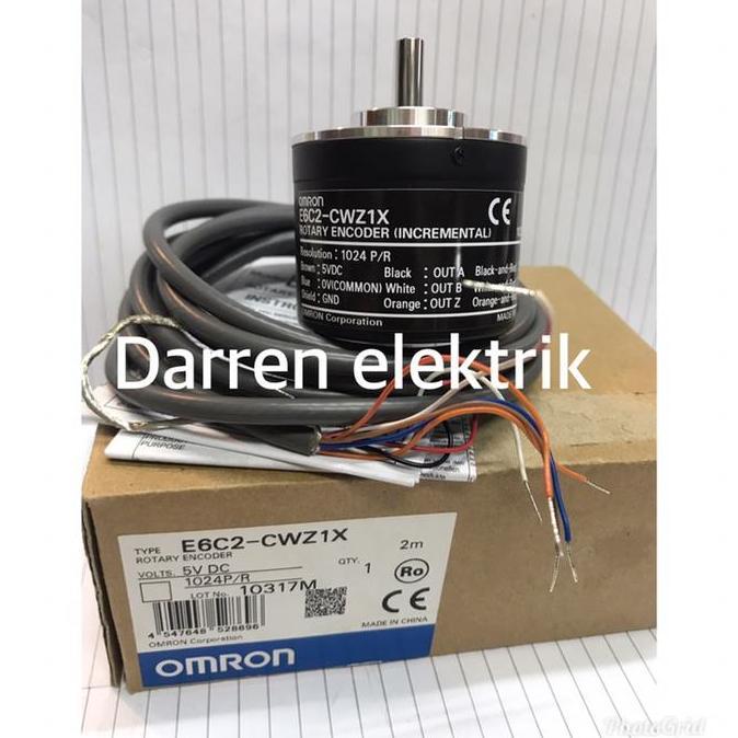 Rotary Encoder Omron E6C2-Cwz1X 1024Pr Power 5Vdc