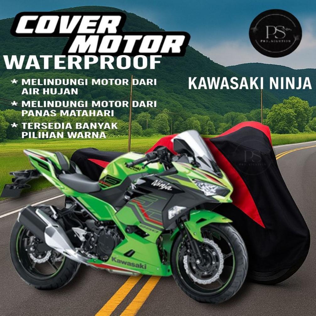 PREMIUM SARUNG MOTOR KAWASAKI NINJA 250FI NINJA 250 CARBU Z250 Z250 SL NINJA MONO BAHAN WATERPROOF /