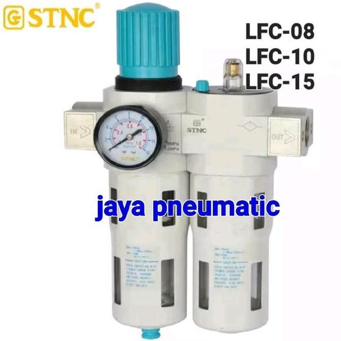 LFC-08/LFC-10/LFC-15 STNC FILTER REGULATOR LUBRICATOR 16BAR DRAT 1/4"/3/8"/ 1/2"