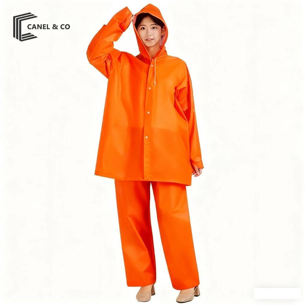 ORIGINAL CANEL & CO MANTEL JAS HUJAN MOTOR DEWASA PRIA/WANITA/PINGUIN TEBAL EVA RAINCOAT