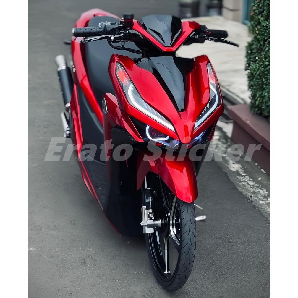 TERMURAH skotlet stiker motor merah candy skotlet merah metalik candy skotlet merah marun skotlet me