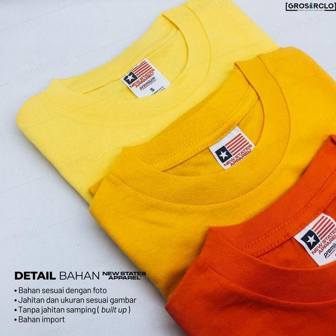 Kaos Polos New States Apparel Heavy Weight T-Shirt 5400