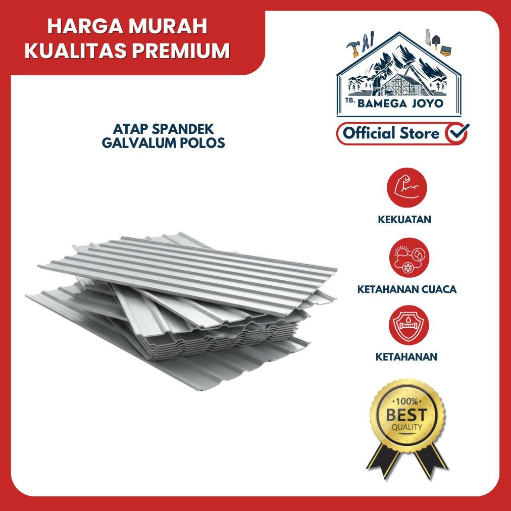 Atap Spandek Galvalum Polos Panjang 6 Meter BANGET/ Seng Spandek Baja Ringan [HARGA PER METER]