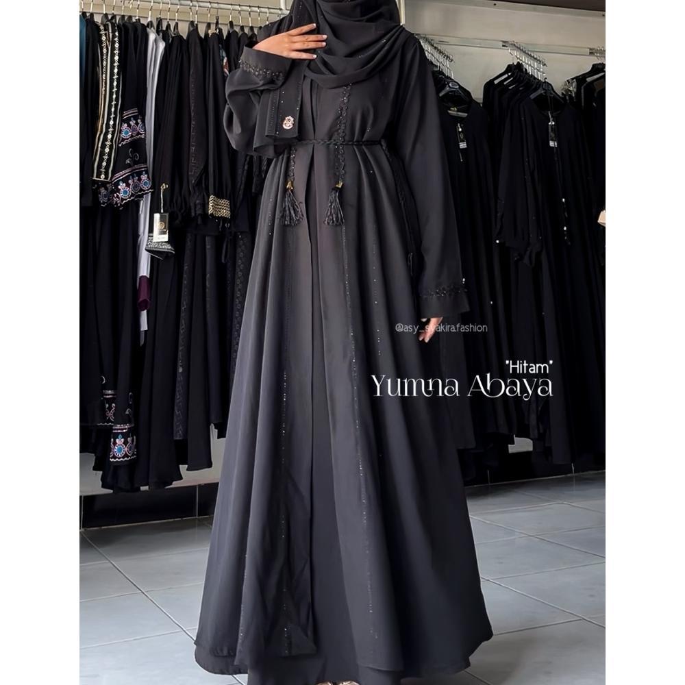 Awet Yumna Abaya - Abaya Outer Hitam By Asy Syakira Fashion