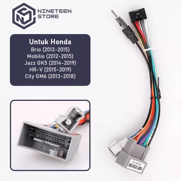 Kabel Soket Honda Jazz GK5 HRV Brio Mobilio City PNP Headunit Android