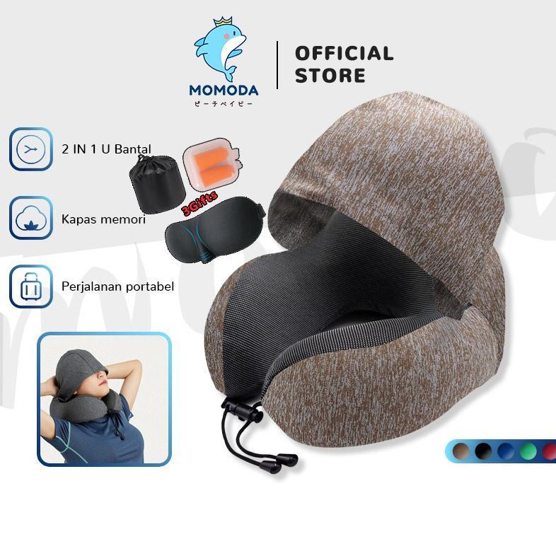MOMODA Bantal leher siput U-shaped Pillow Bantal Solid Bantal leher kesehatan/Bantal leher traveling