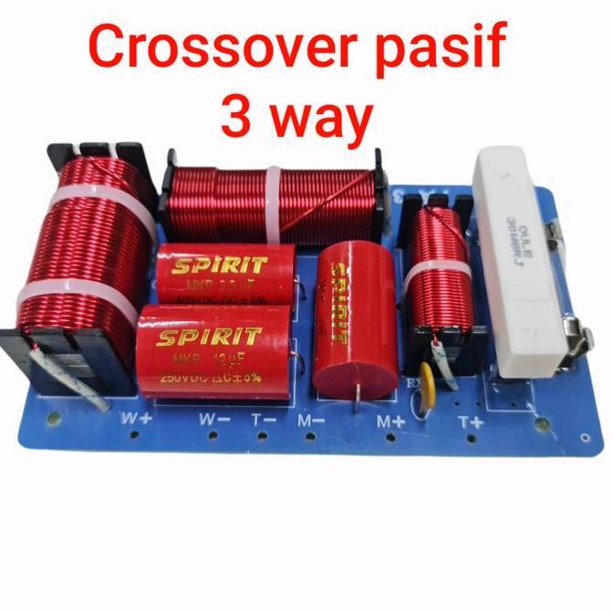 Crosover Pasif 3 Way Spirit Untuk Speaker Ukuran 10/12/15 Inch Asli