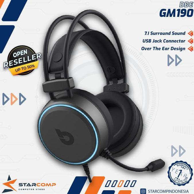 dbE GM190 7.1 Virtual Surround Gaming Headphone GM-190 GM 190