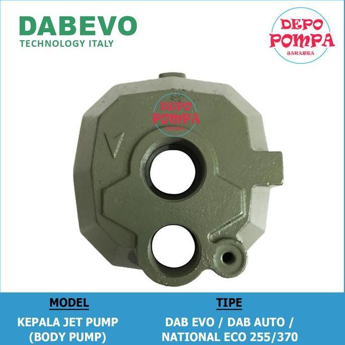 Kepala Jet Pump / Body Pump Pompa Jet Pump Dabevo National 255/370 Best Seller
