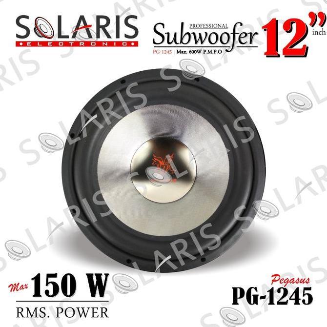 Subwoofer 12 Inch 150 Watt Rms Double Coil Pegasus Pg-1245 Termurah