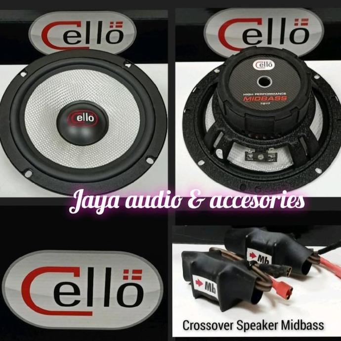Speaker Midbass Cello Tg17 Plus Crossover Midbass Restock