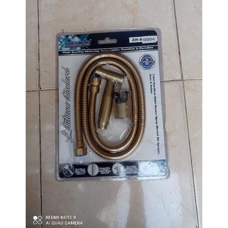 Jet Shower Stainless Gold Jet Shower Toilet