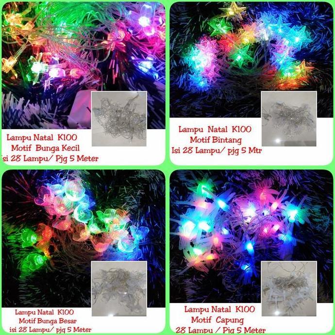 * HIASAN AKSESORIS ORNAMEN GANTUNGAN LAMPU POHON NATAL CHRISTMAS //