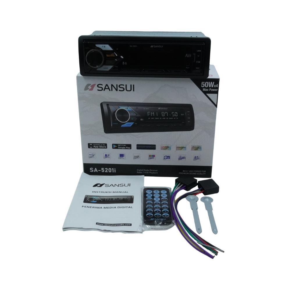 Sansui Sa-5201I Deckless Mp3 Headunit Single Din Audio Mobil