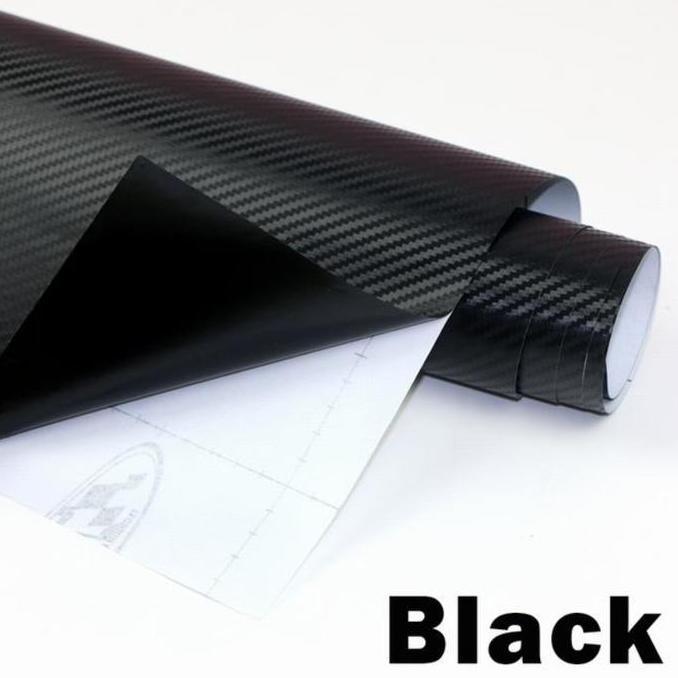 Stiker Carbon Hitam 4D Skotlet Carbon Baru