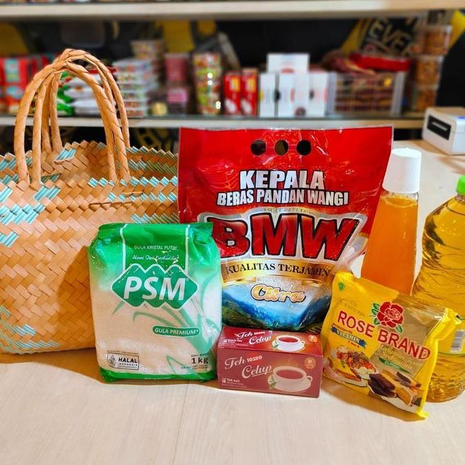 Paket Sembako Murah FREE Tas Anyaman