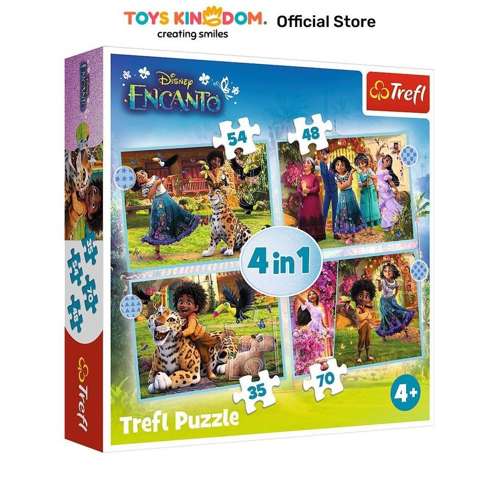 [XZ] Toys Kingdom Trefl Puzzle 4In1 Magical Encanto 34615 Toys Kids Toy Kerajinan Anak Puzzles Maina